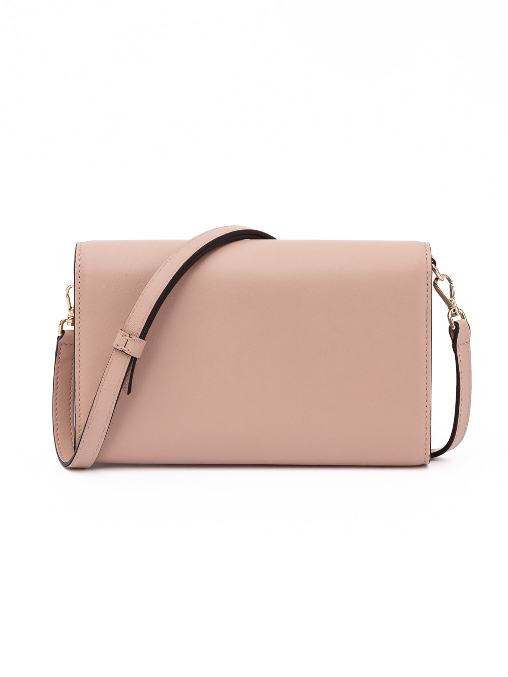 Jimmy Choo Embossed Logo Shoulder Bag Powder Pink Calf Leather