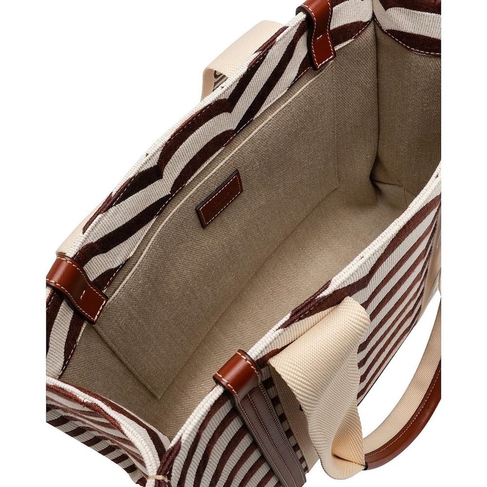 Chloé Beige Linen Tote Bag