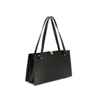 Versace Severine Leather Shoulder Bag Black