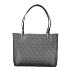 GUESS Jeans Noelle II Black Monogram Tote Bag