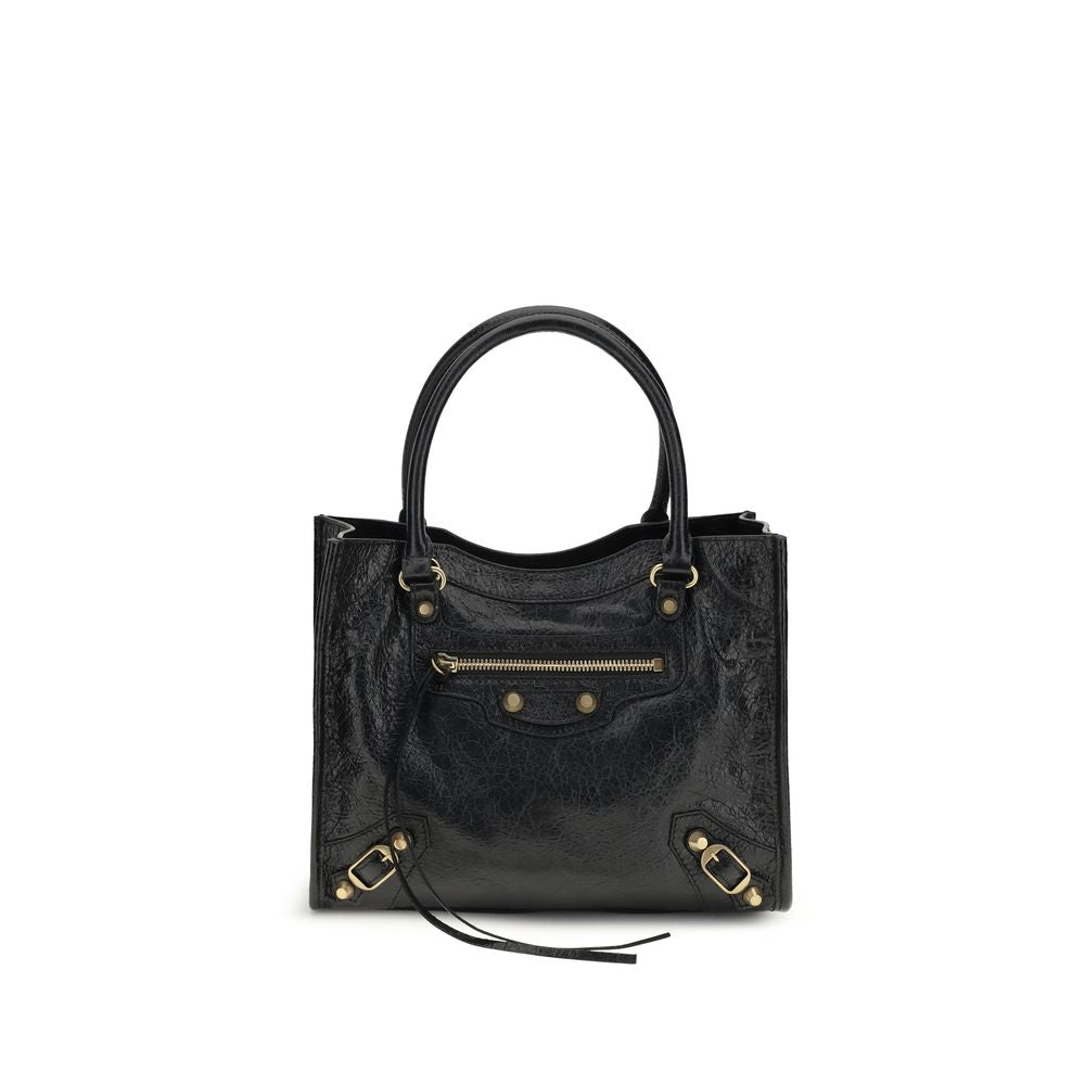 Balenciaga Le City Mini Leather Tote Bag in Black