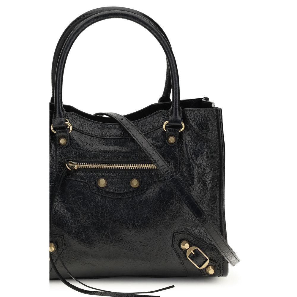 Balenciaga Le City Mini Leather Tote Bag in Black