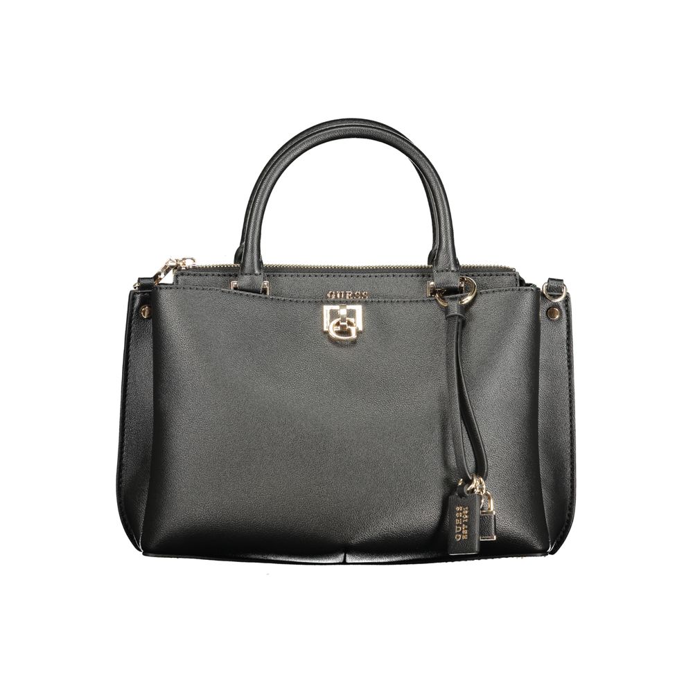 Guess Jeans Structured Satchel Bag in Black