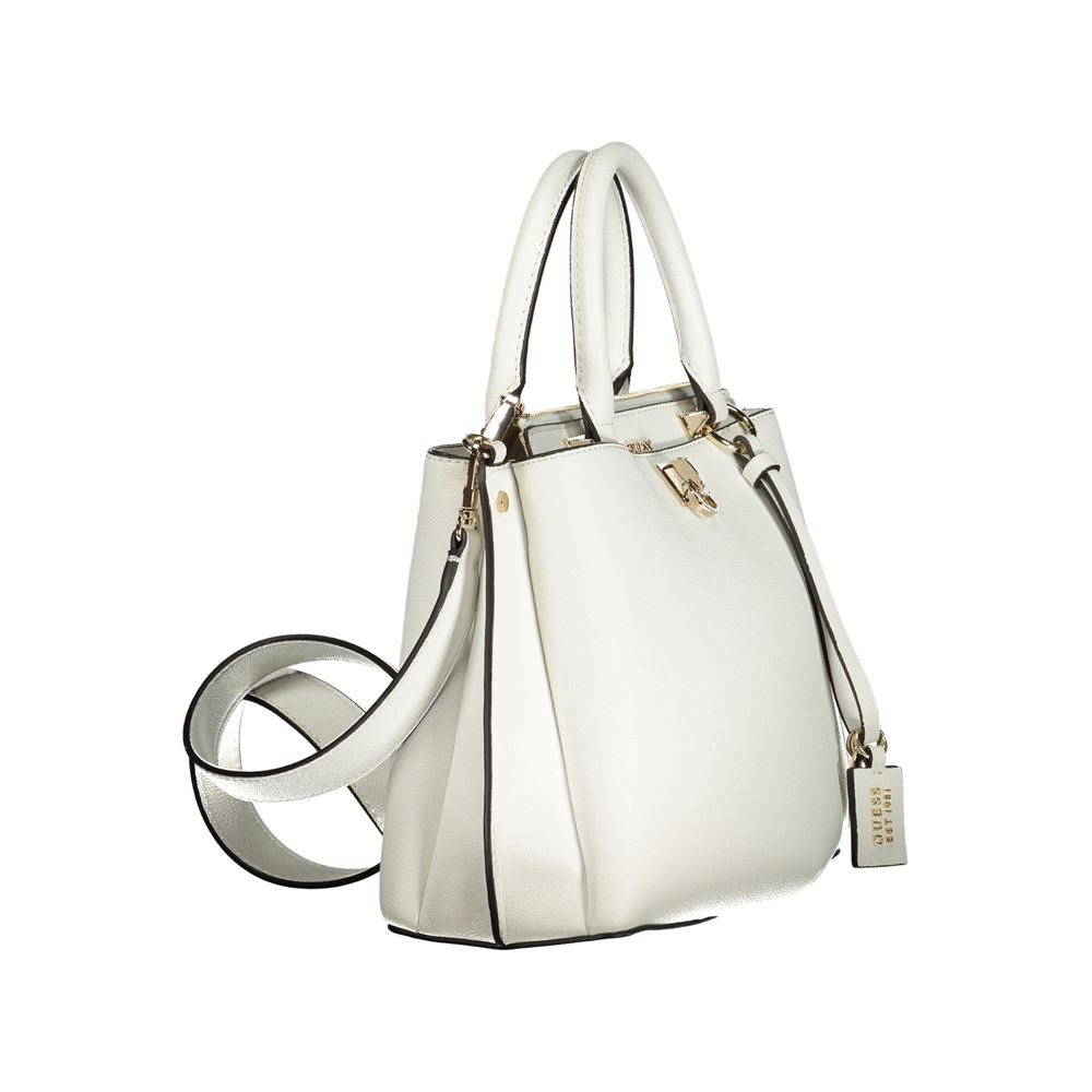 Guess Jeans White Satchel Bag