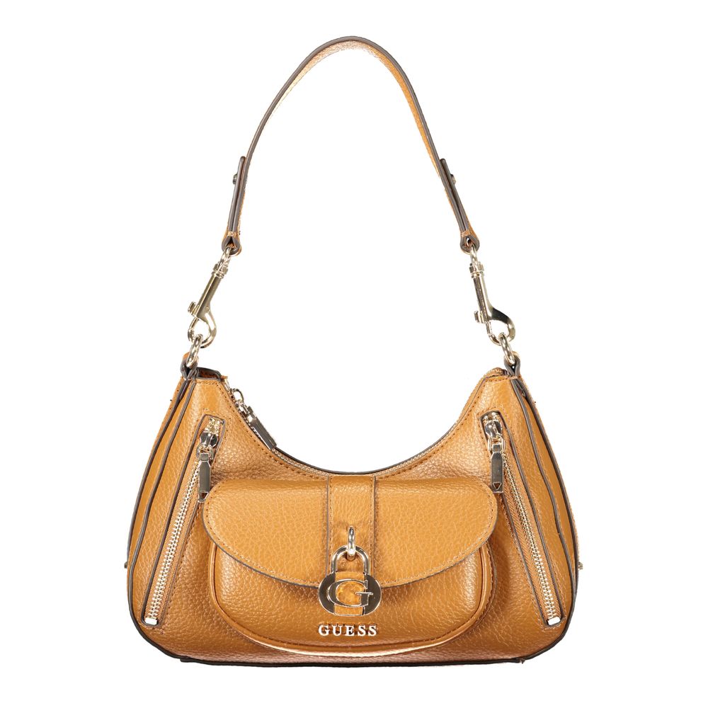 Guess Jeans Jessa Shoulder Bag in Cognac Brown