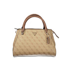 Guess Jeans Noelle II Beige Satchel Bag