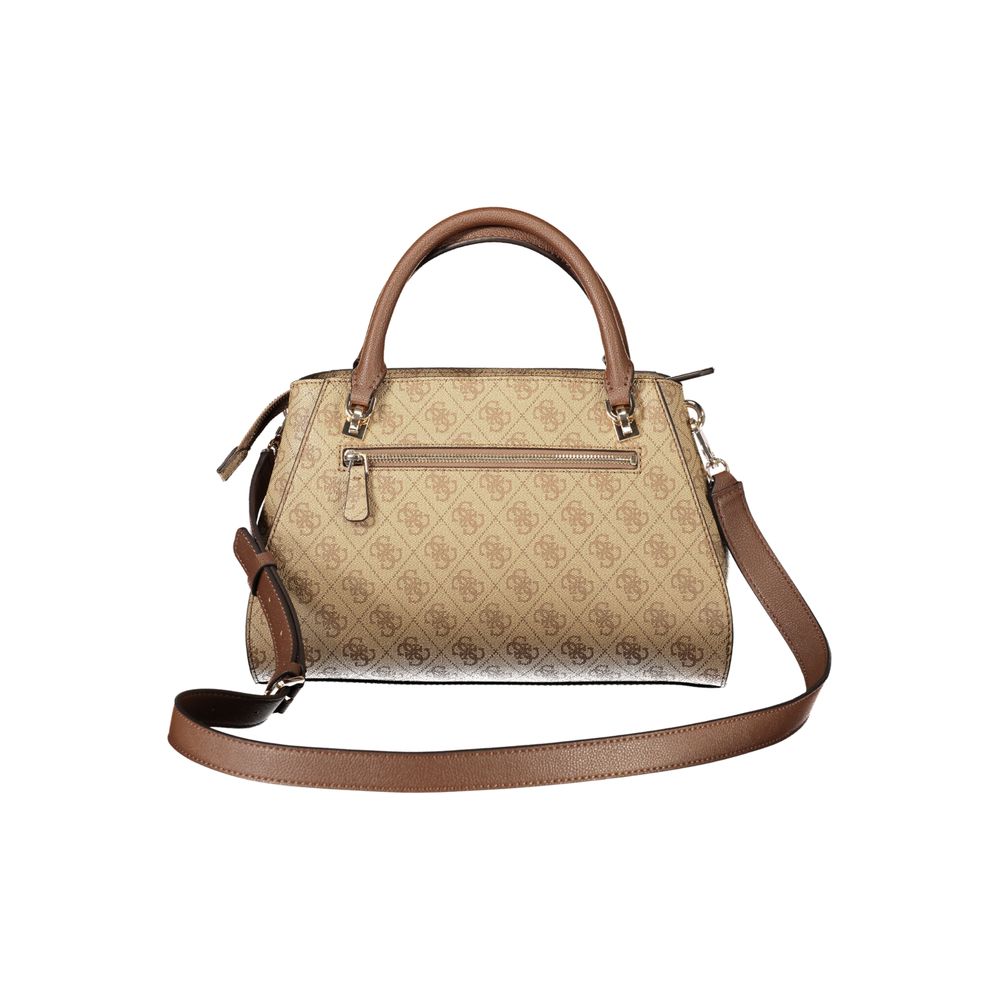 Guess Jeans Noelle II Beige Satchel Bag
