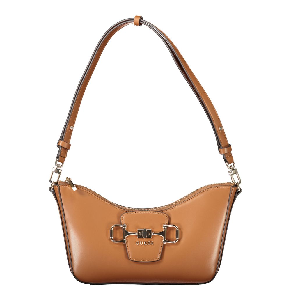 Guess Jeans Janie Shoulder Bag in Cognac Brown