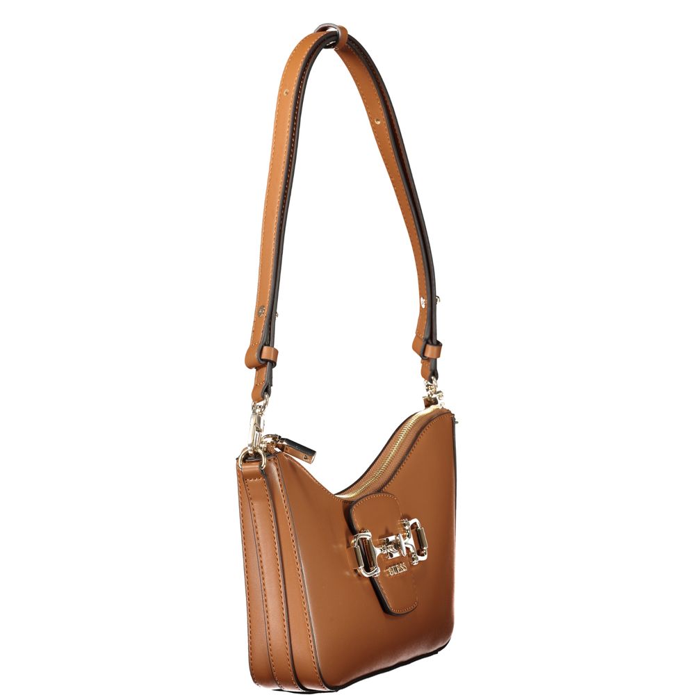 Guess Jeans Janie Shoulder Bag in Cognac Brown