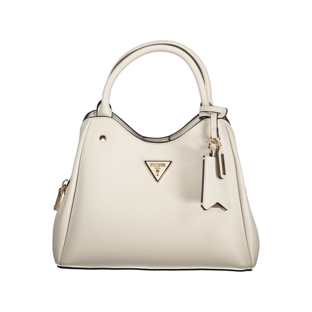 Guess Jeans Meridian II Satchel Bag in Ivory