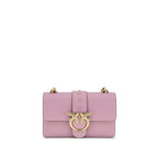 Pinko Love One Mini Shoulder Bag Lilac Leather