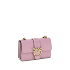 Pinko Love One Mini Shoulder Bag Lilac Leather