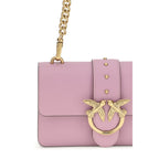 Pinko Love One Mini Shoulder Bag Lilac Leather