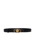 Versace Medusa Vintage Leather Belt Black