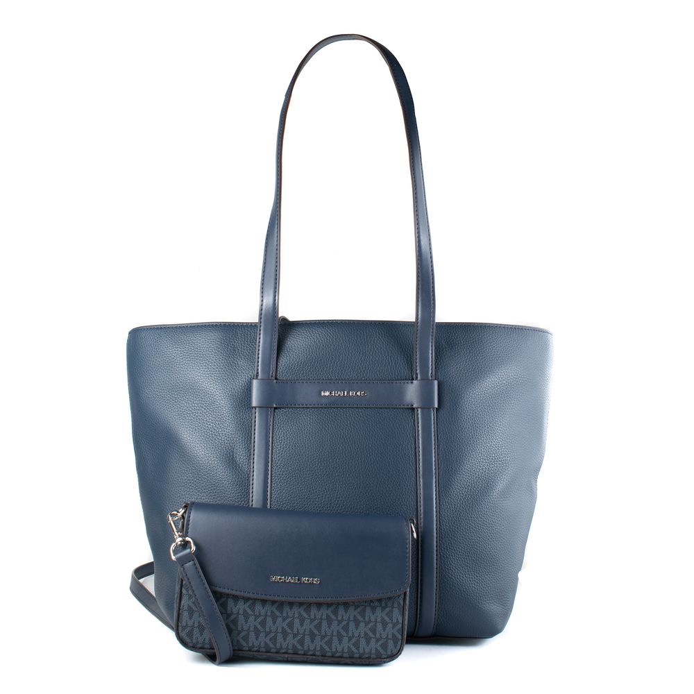 Michael Kors Jet Set Travel 2-in-1 Tote Bag and Wallet Set Navy