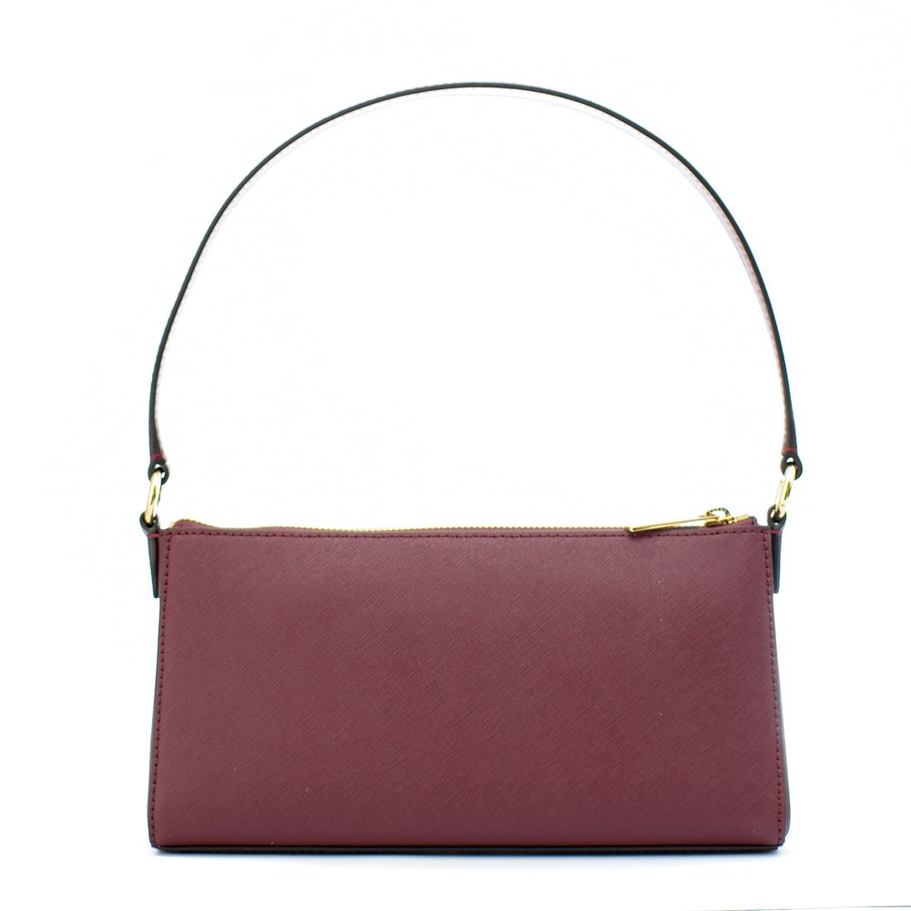 Michael Kors Vincent Medium Leather Shoulder Bag Oxblood