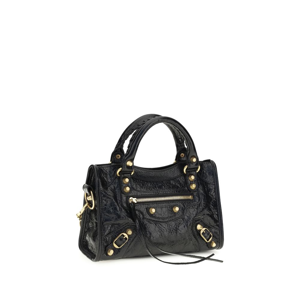 Balenciaga Black Lamb Ovis Aries Aries Shoulder Bag