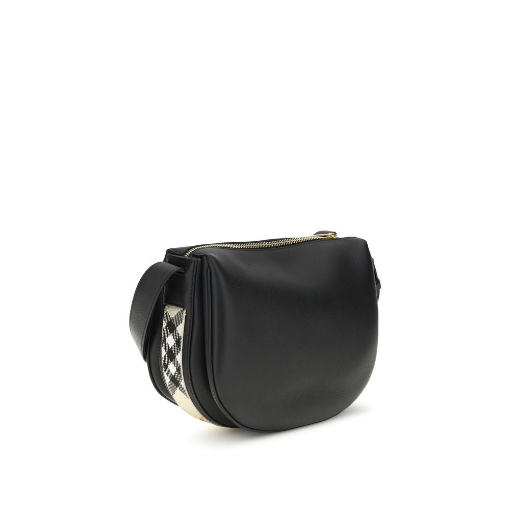 Burberry Black Calf Leather Bos Taurus Shoulder Bag