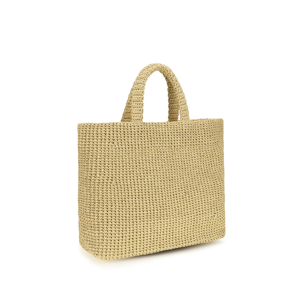 Prada Beige Raffia Handbag