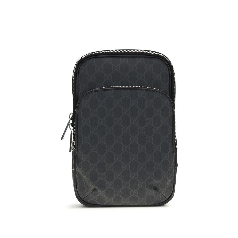 Gucci GG Supreme Shoulder Bag Black GG Supreme Canvas
