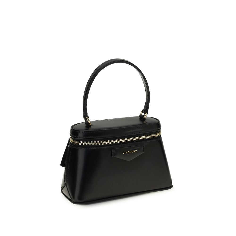 Givenchy Antigona Mini Top Handle Bag in Black Calfskin