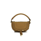Chloé Marcie Mini Shoulder Bag Brown Calfskin