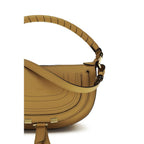 Chloé Marcie Mini Shoulder Bag Brown Calfskin