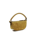 Chloé Marcie Mini Shoulder Bag Suede Calfskin Brown