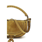 Chloé Marcie Mini Shoulder Bag Suede Calfskin Brown