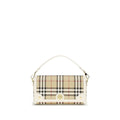 Burberry Note Check Shoulder Bag Archive Beige