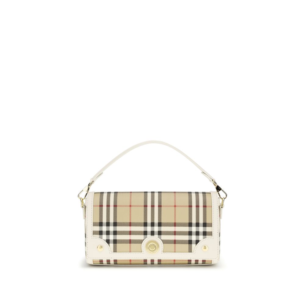 Burberry Note Check Shoulder Bag Archive Beige