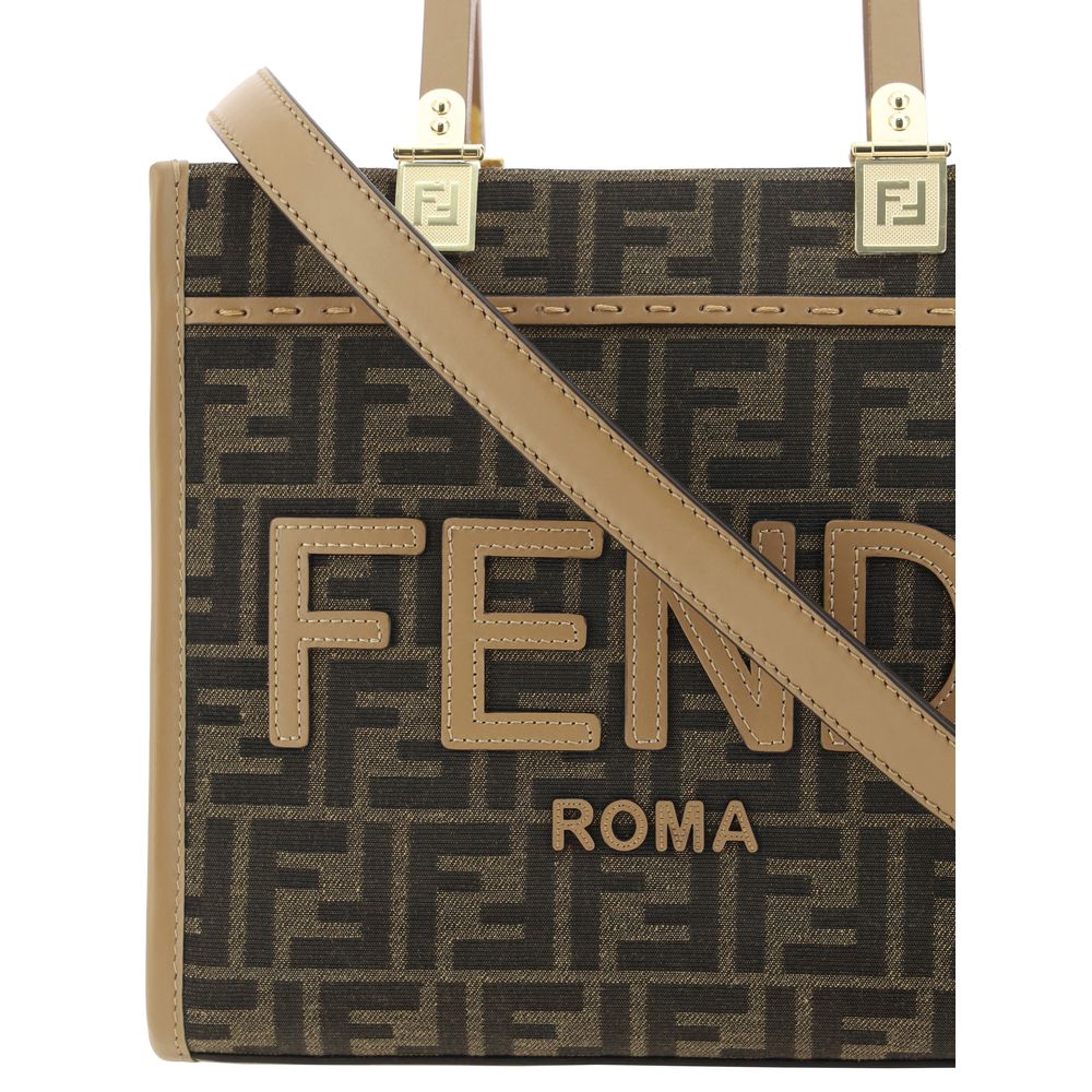 Fendi Roma Brown Shoulder Bag