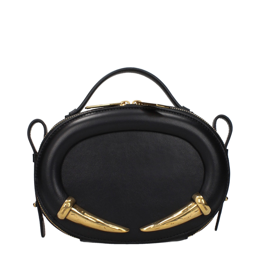 Roberto Cavalli Leather Handbag Black