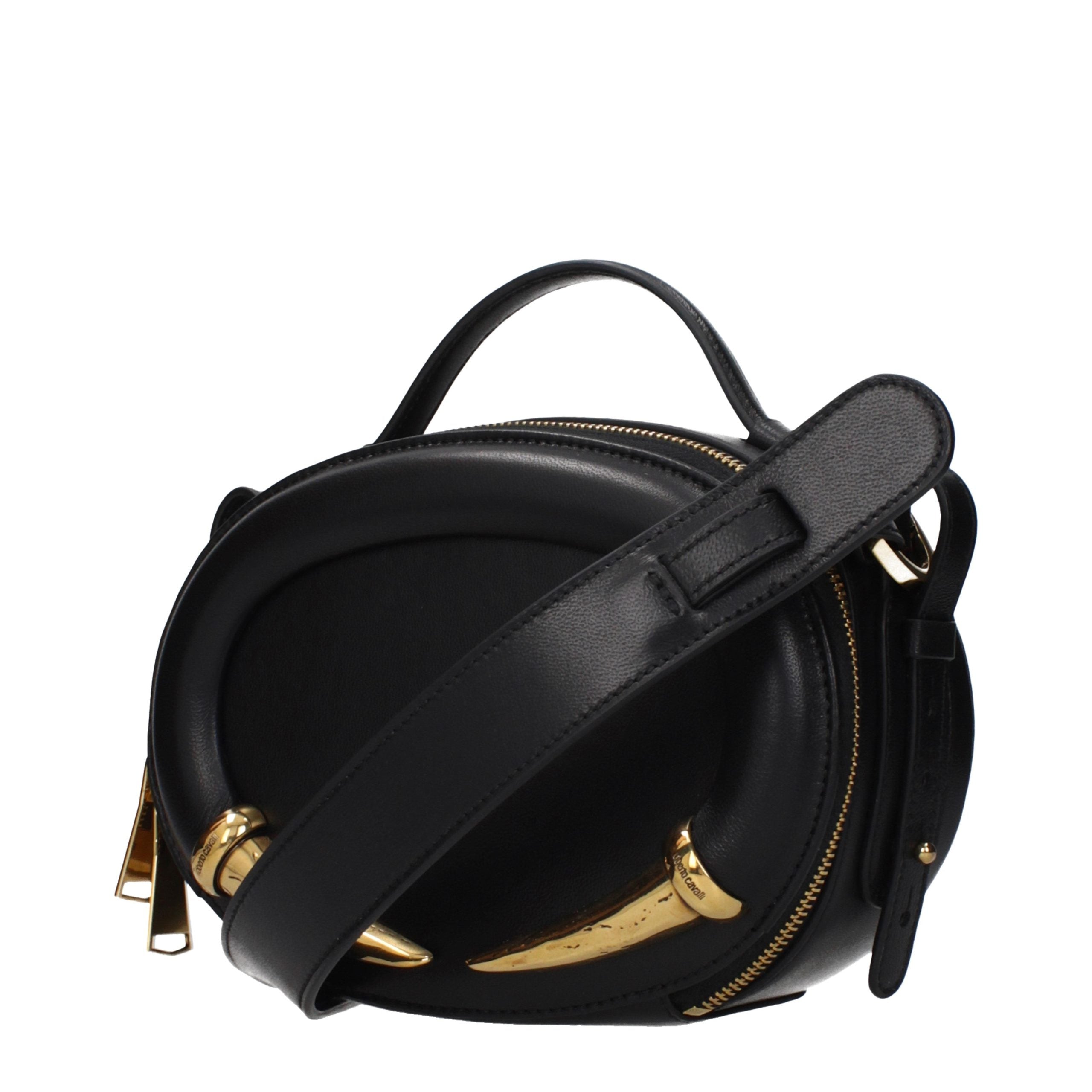 Roberto Cavalli Leather Handbag Black
