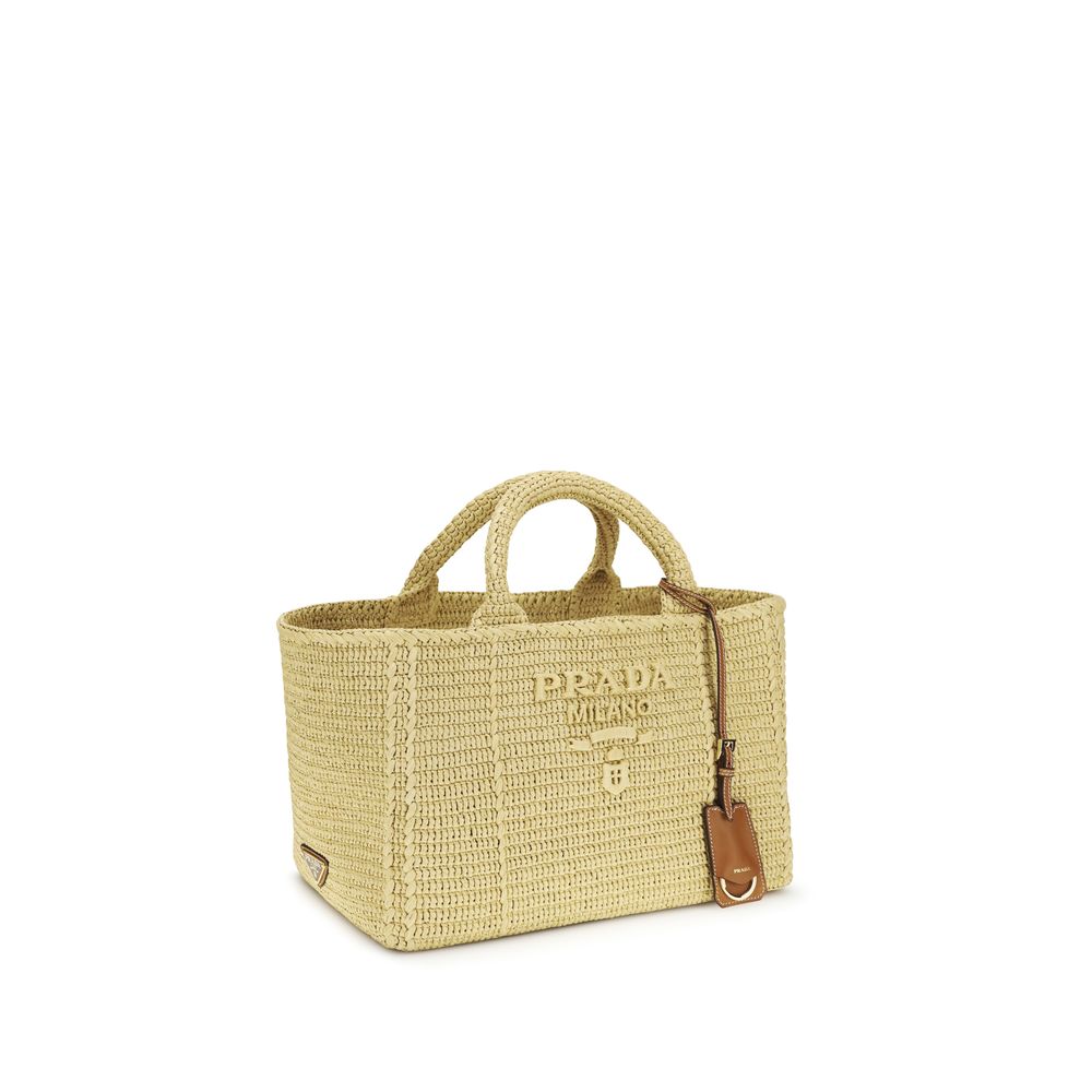 Prada Beige Viscose Handbag