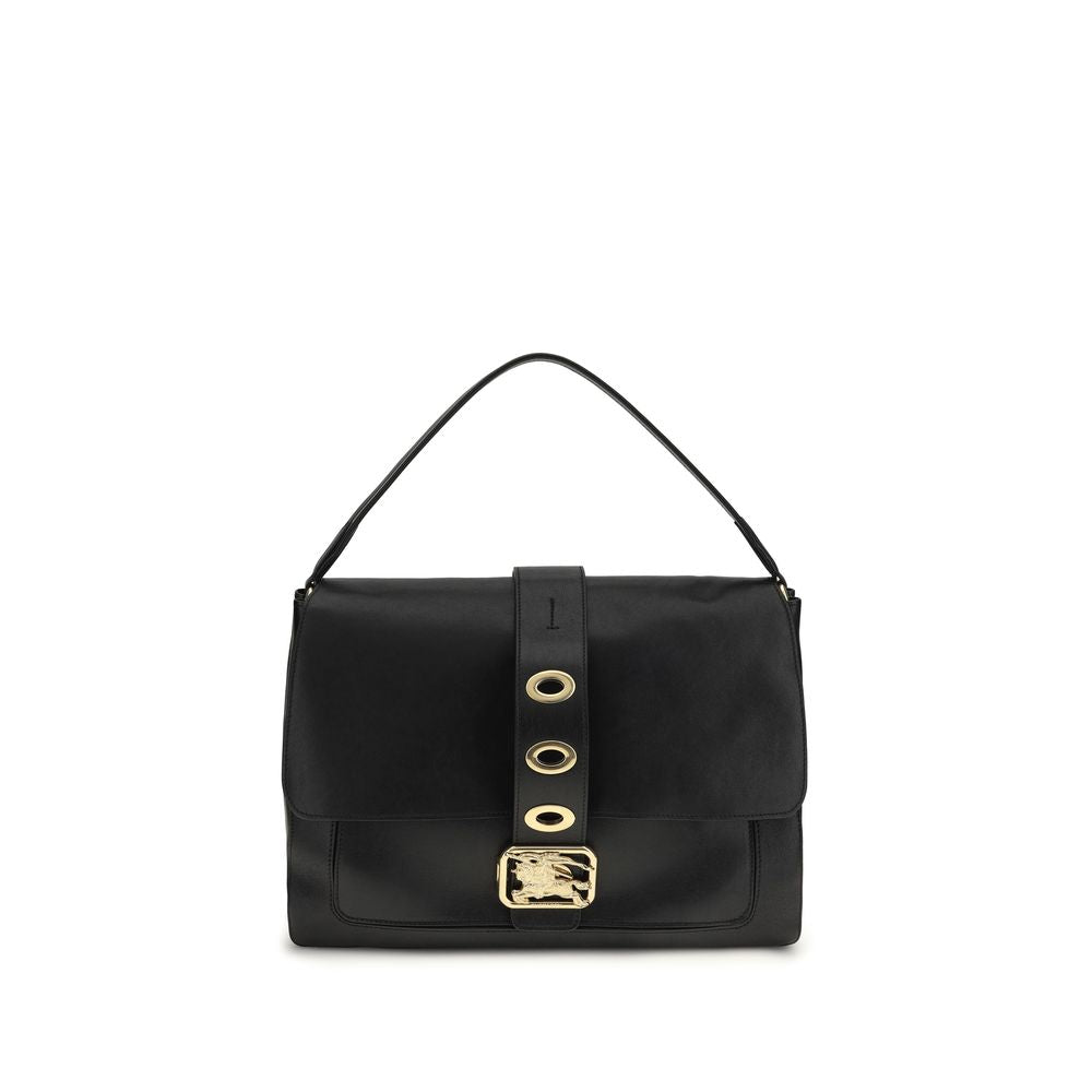 Burberry Medium Rider Leather Crossbody Bag Black