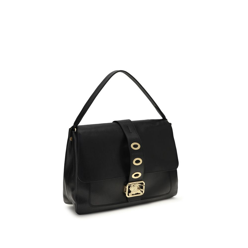 Burberry Medium Rider Leather Crossbody Bag Black