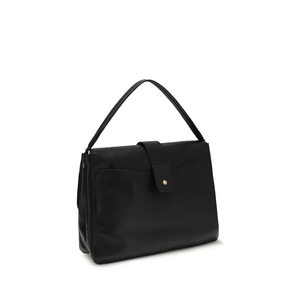 Burberry Black Lamb Ovis Aries Aries Shoulder Bag