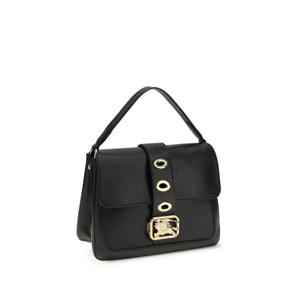 Burberry Small Rider Leather Crossbody Bag Black