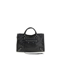 Balenciaga Le City Medium Lambskin Leather Handbag Black