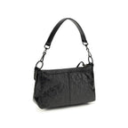 Balenciaga Le City Moto Mini Leather Shoulder Bag in Black
