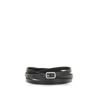Givenchy Double Wrap Belt in Black Grained Calfskin