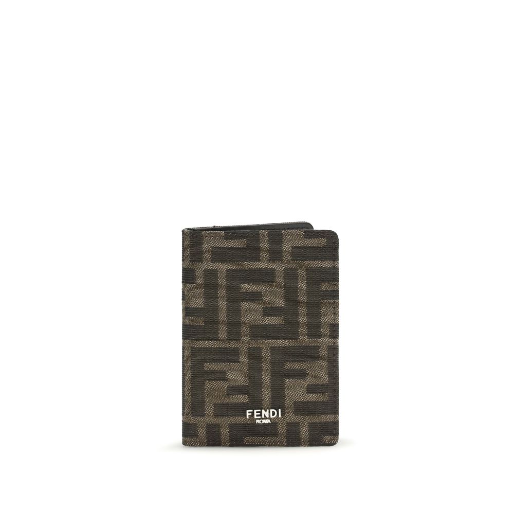 Fendi FF Jacquard Vertical Card Holder