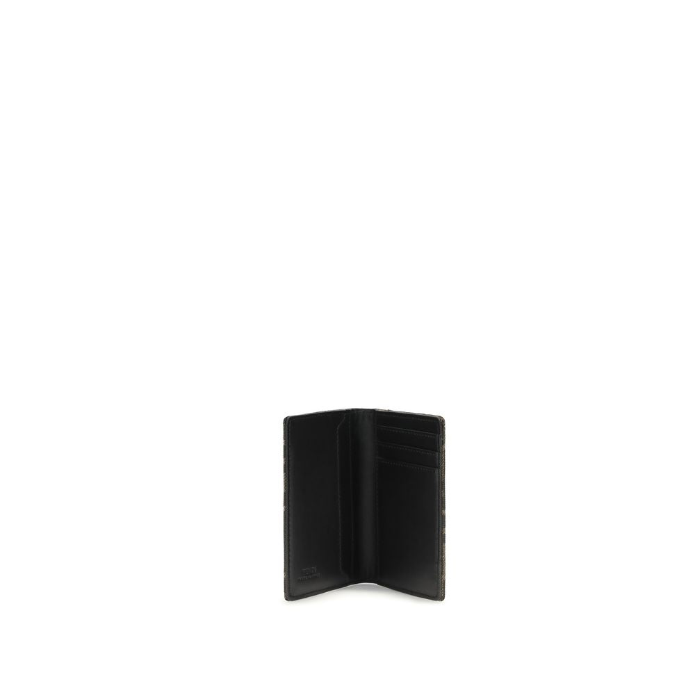 Fendi FF Jacquard Vertical Card Holder