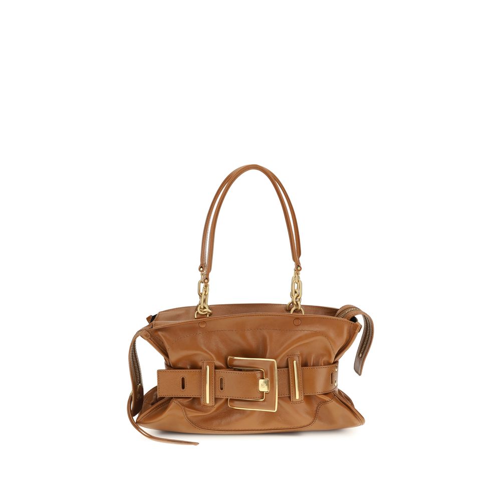 Balmain Large Anthem Bag Tan Calfskin Leather