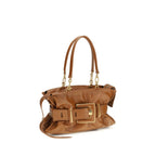 Balmain Large Anthem Bag Tan Calfskin Leather