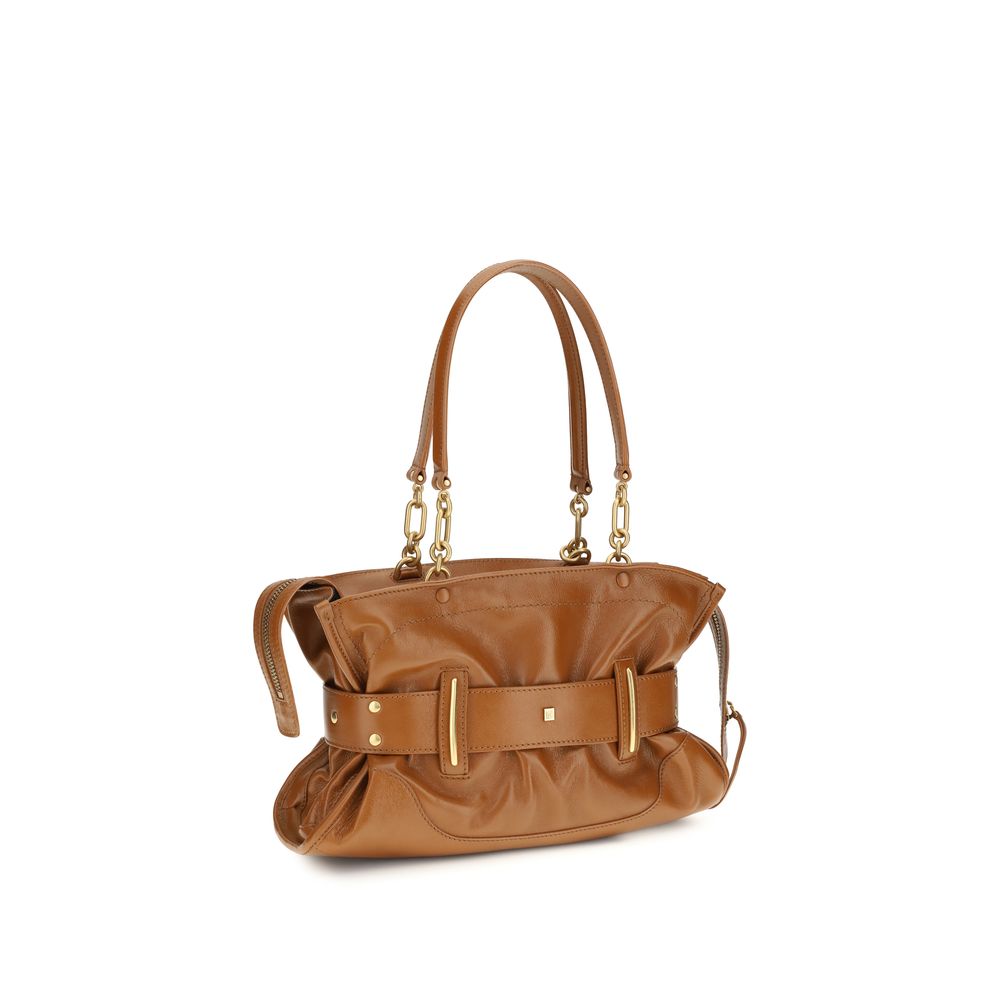 Balmain Large Anthem Bag Tan Calfskin Leather