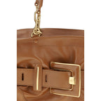 Balmain Large Anthem Bag Tan Calfskin Leather