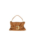 Balmain Medium Anthem Shoulder Bag Tan Calfskin Leather