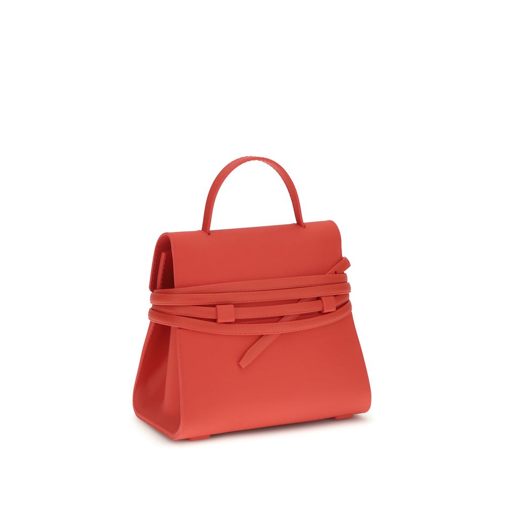 Moschino Tie Me Small Handbag Red Silicone